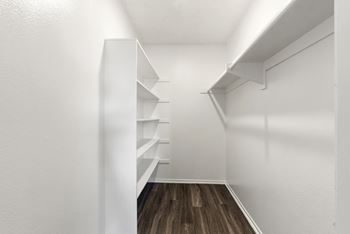Spacious walk-in closets*